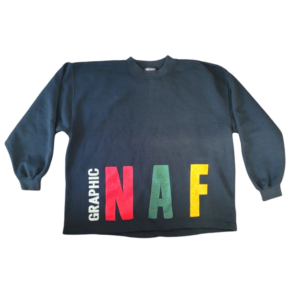 Vintage Naf Naf Long Sleeve sweatshirt XXL